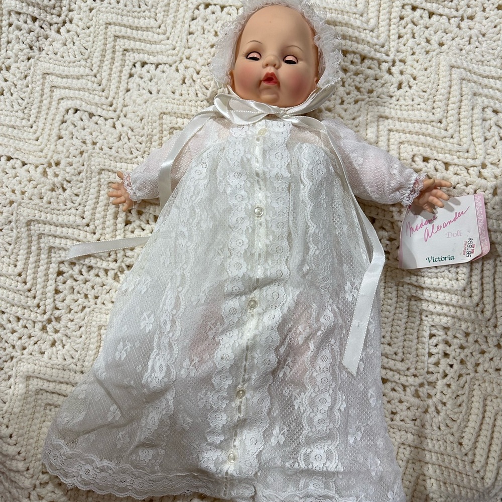 Madame Alexander Victoria Doll with Christening Dress | VINTAGE BABY DOLL